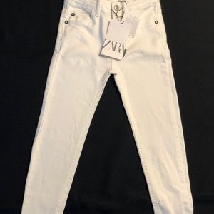 ZARA kids white skinny jeans